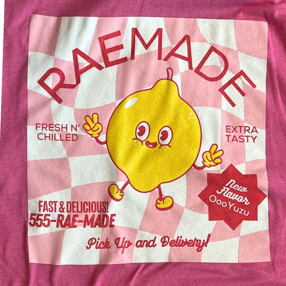 RaeMade Unisex Pink Marl Tee